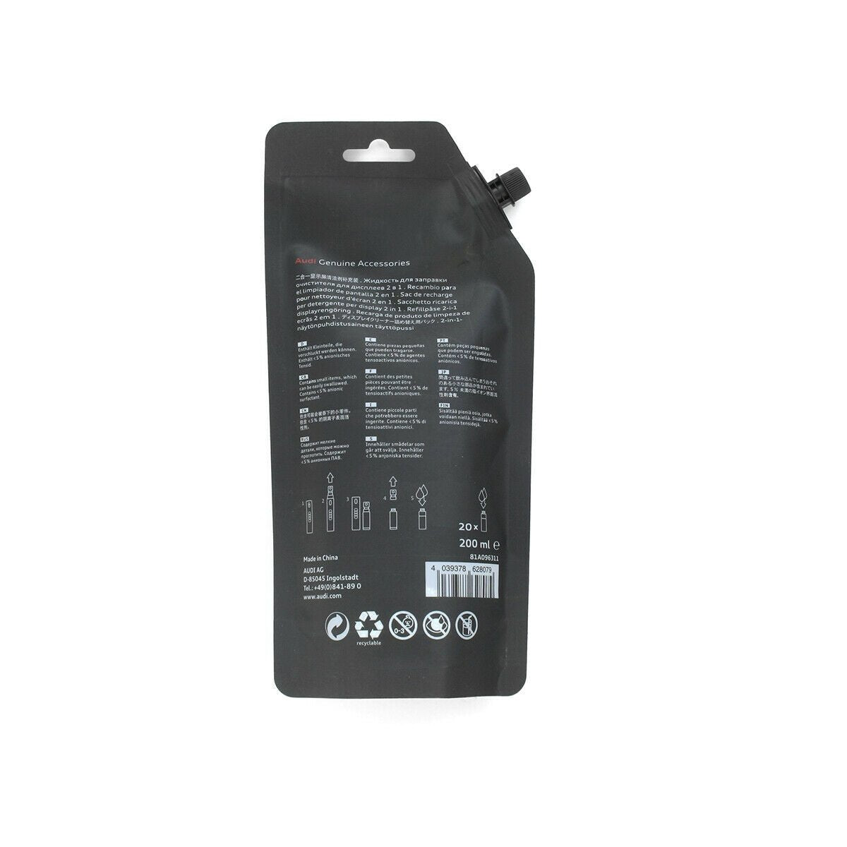 Refill Solutie curatare display Audi 2 in 1 - 200 ml - Audi Shop